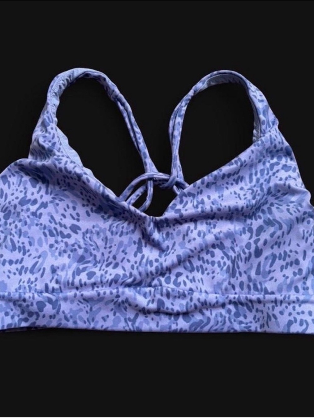 Athleta Lavender Purple Printed Sports Bra
